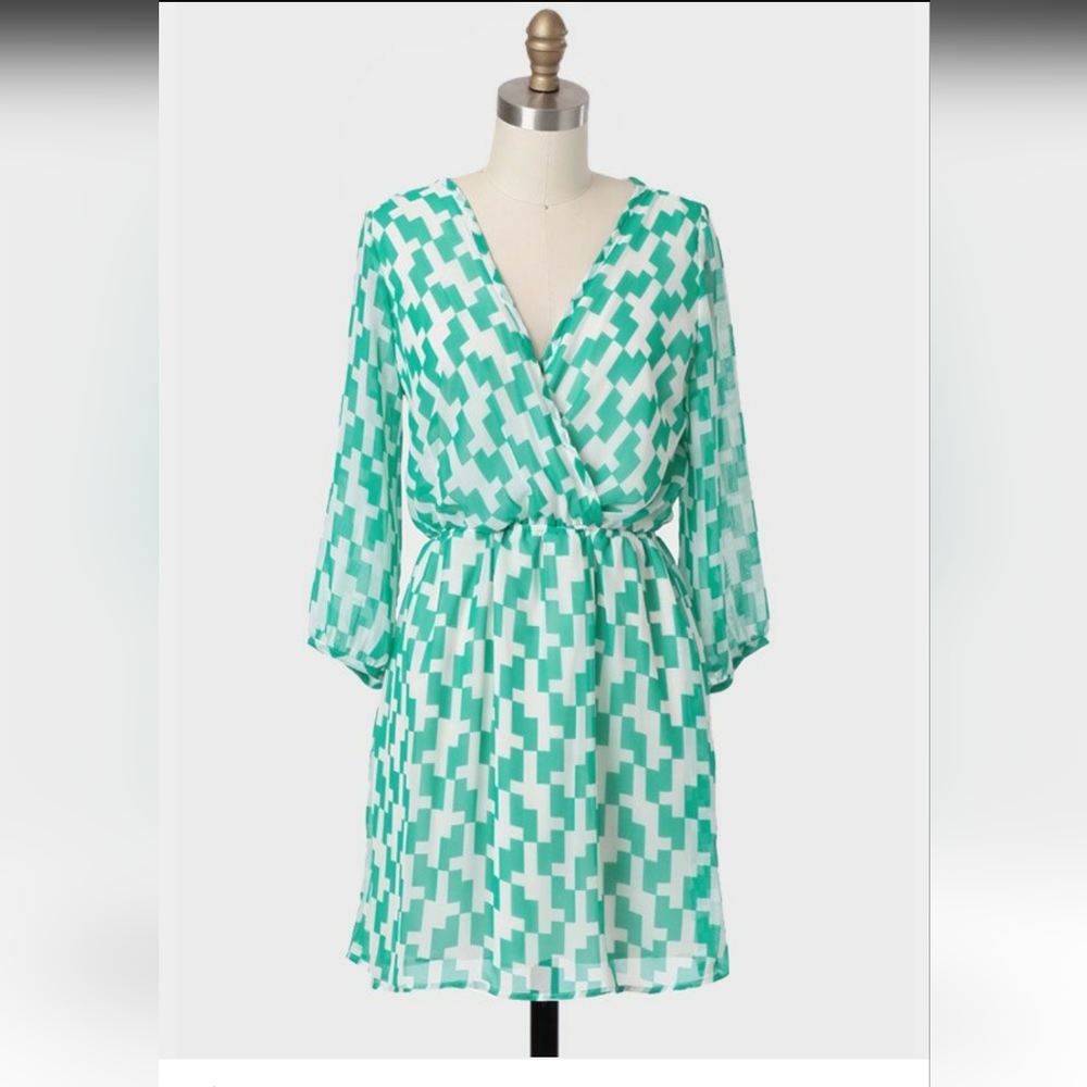 Modcloth Aguas Belas Printed Dress